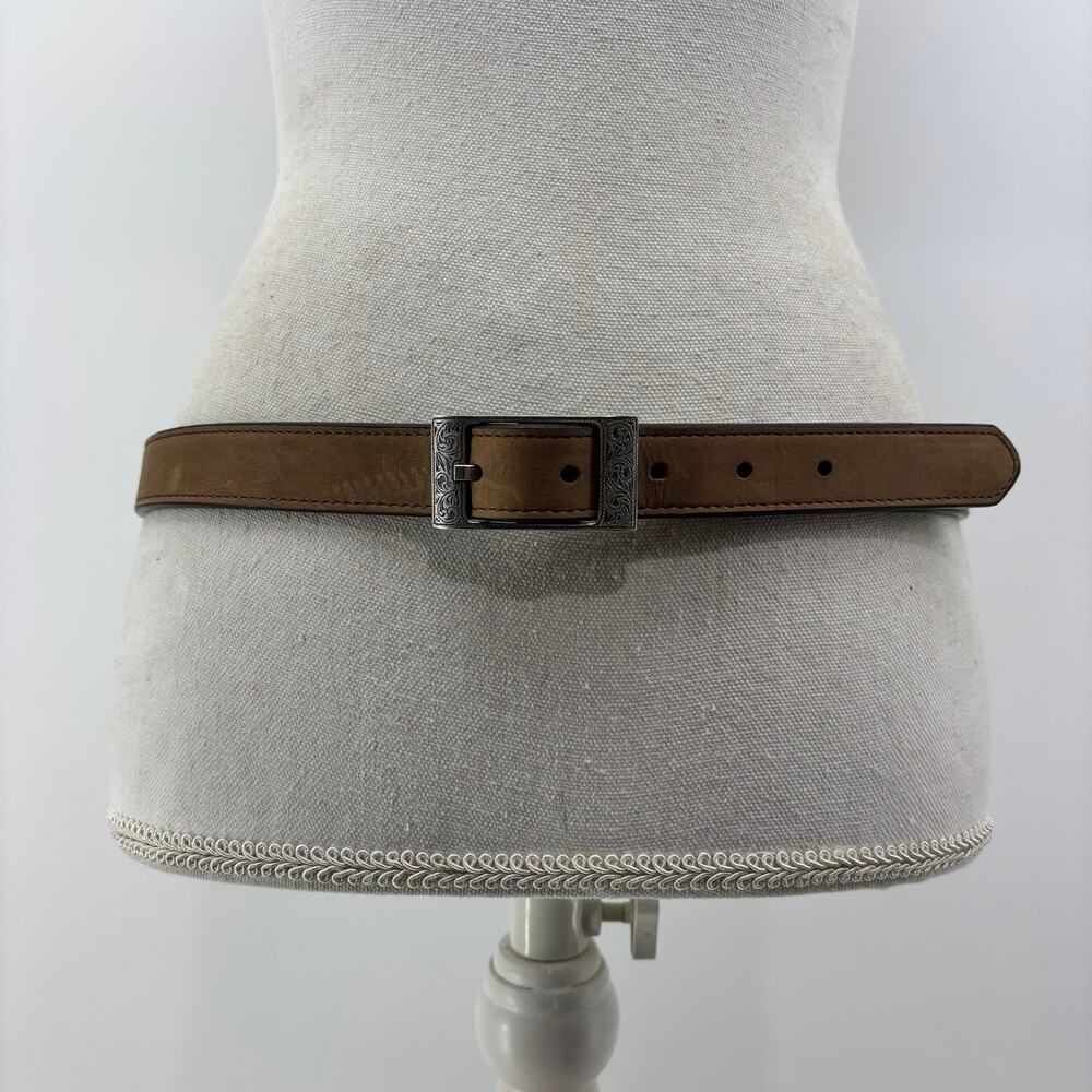 3-D Belt Co. Women's XL Western Skinny Brown Leather Belt